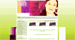 Desktop Screenshot of carte-telephonique-prepayee.com